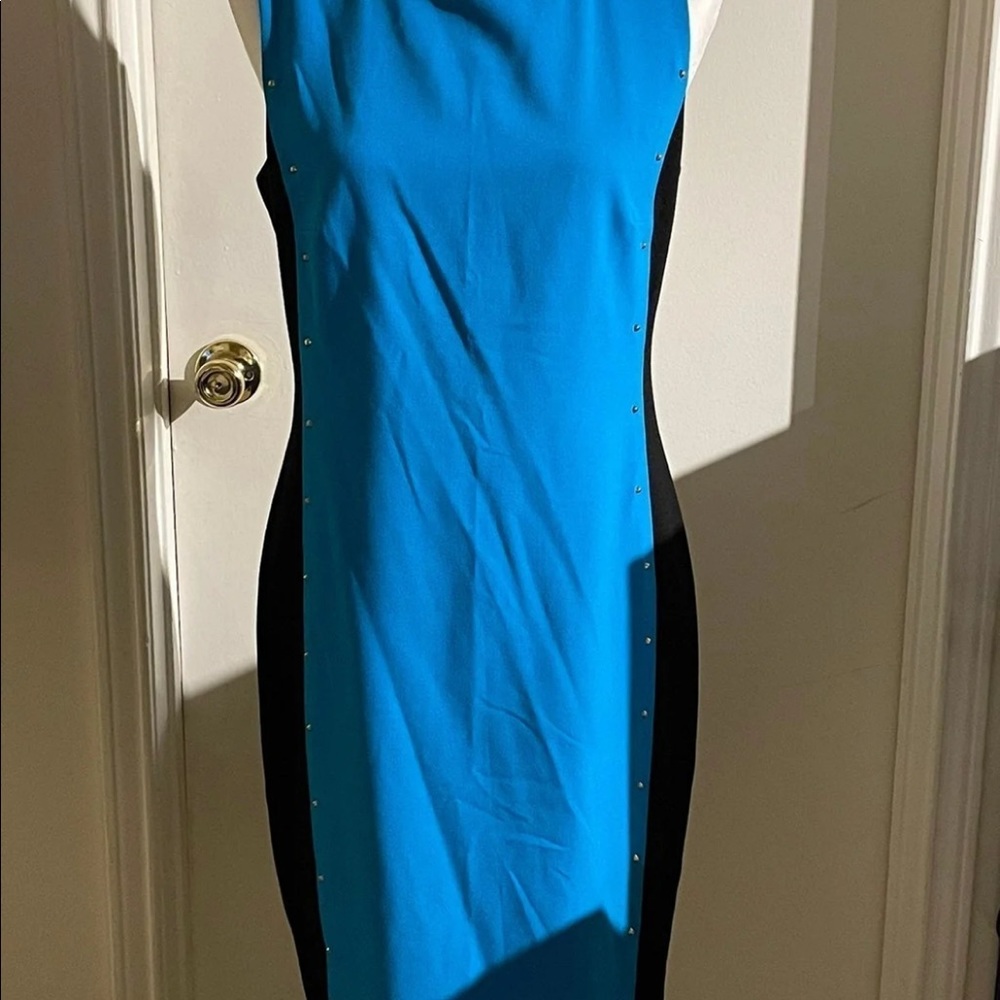 Blue and black Calvin Klein dress - Picture 2 of 4